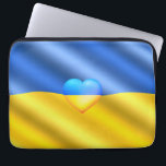 Ukraine - Support - Freedom Peace - Ukrainian Flag Laptop Sleeve<br><div class="desc">Ukraine - Support - Freedom Peace - Ukrainian Flag - Yellow Blue Heart - Together Freedom Victory ! You can also transfer to more than 1000 Zazzle products ! Resize and move or remove and add elements / text with customization tool ! 
I Stand With Ukraine !</div>