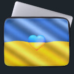 Ukraine - Support - Freedom Peace - Ukrainian Flag Laptop Sleeve<br><div class="desc">Ukraine - Support - Freedom Peace - Ukrainian Flag - Yellow Blue Heart - Together Freedom Victory ! You can also transfer to more than 1000 Zazzle products ! Resize and move or remove and add elements / text with customization tool ! 
I Stand With Ukraine !</div>
