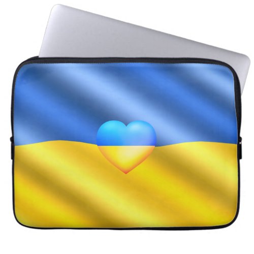 Ukraine _ Support _ Freedom Peace _ Ukrainian Flag Laptop Sleeve