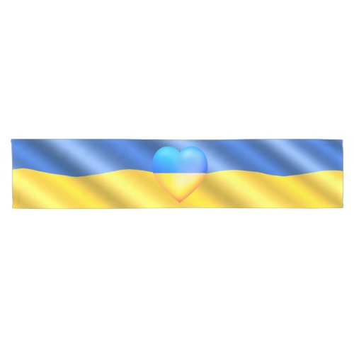 Ukraine _ Support _ Freedom Peace _ Ukrainian Flag Short Table Runner