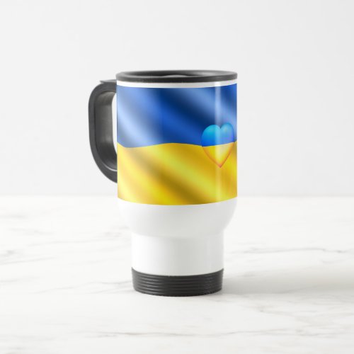 Ukraine _ Support _ Freedom Peace _ Ukrainian Flag Travel Mug