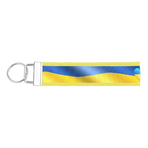 Ukraine _ Support _ Freedom Peace _ Ukrainian Flag Wrist Keychain