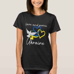 Ukraine Support Hope Positivity Peaceful Dove Enth T-Shirt