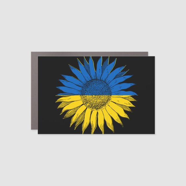 Ukraine support -Stand with Ukraine !!! Car Magnet (Front)