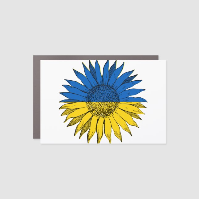 Ukraine support -Stand with Ukraine !!! Car Magnet (Front)