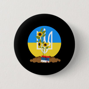 Ukraine Support Sunflower Seeds Stand With Ukraine Button