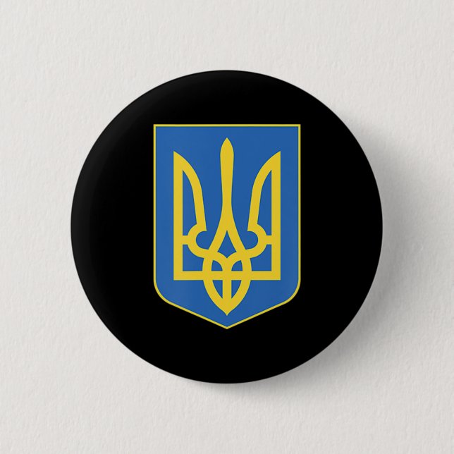 Ukraine Symbol  Button (Front)