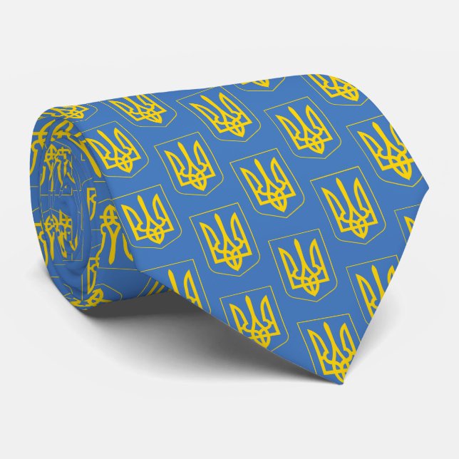 Ukraine Symbol Neck Tie (Rolled)
