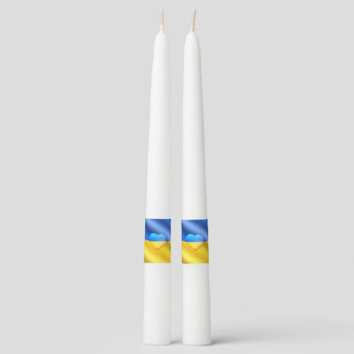 Ukraine Taper Candle Freedom Peace Ukrainian Flag