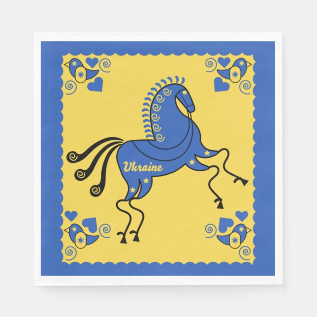Ukraine Traditional Slavic Folk Art   Napkins (Front)