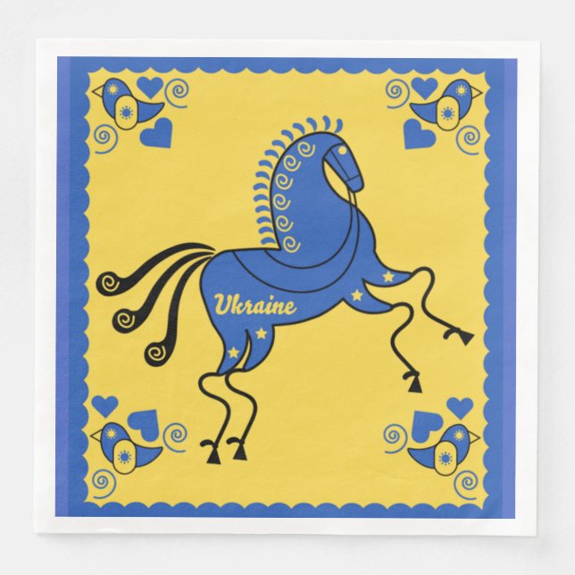 Ukraine Traditional Slavic Folk Art   Paper Dinner Napkins (Front)