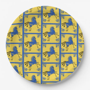 Ukraine Traditional Slavic Folk Art Paper Plates