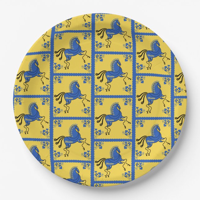 Ukraine Traditional Slavic Folk Art   Paper Plates (Front)