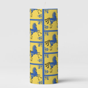 Ukraine Traditional Slavic Folk Art   Pillar Candle