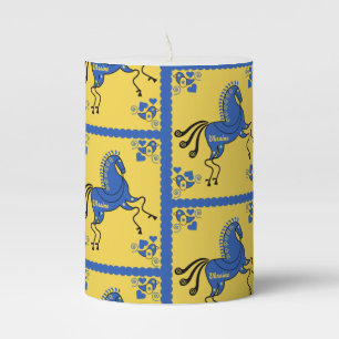 Ukraine Traditional Slavic Folk Art   Pillar Candle