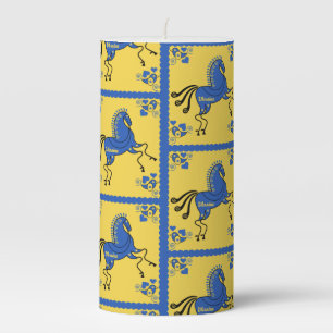Ukraine Traditional Slavic Folk Art   Pillar Candle
