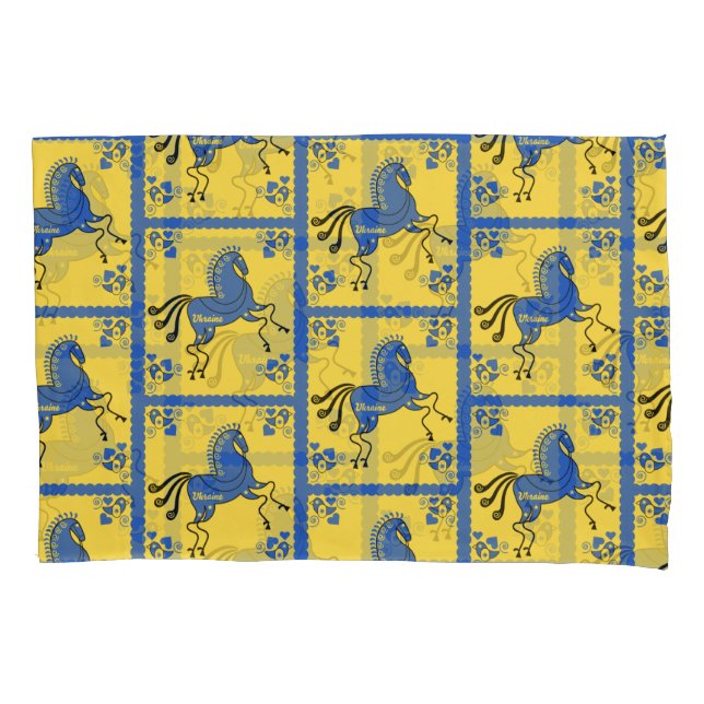 Ukraine Traditional Slavic Folk Art   Pillow Case (Front-Left)
