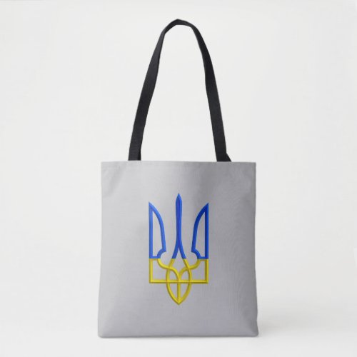 Ukraine Trident blue and yellow Tote Bag