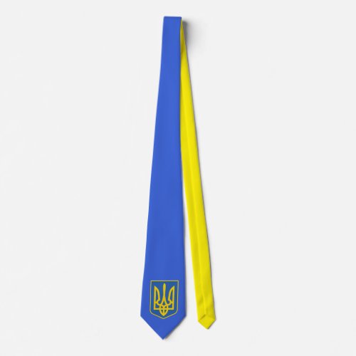 Ukraine Trident Flag Neck Tie