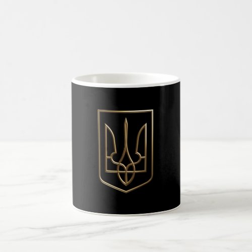 Ukraine Trident Gerfalcon Crest golden Coffee Mug