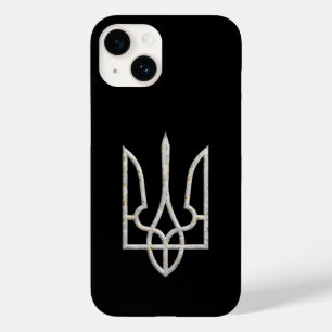 Ukraine Trident Gerfalcon Crest marble gold Case-Mate iPhone 14 Case