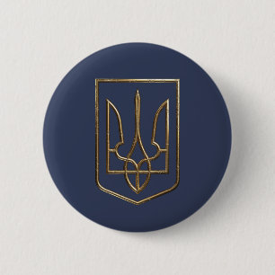 Ukraine Trident Gerfalcon Symbol Button