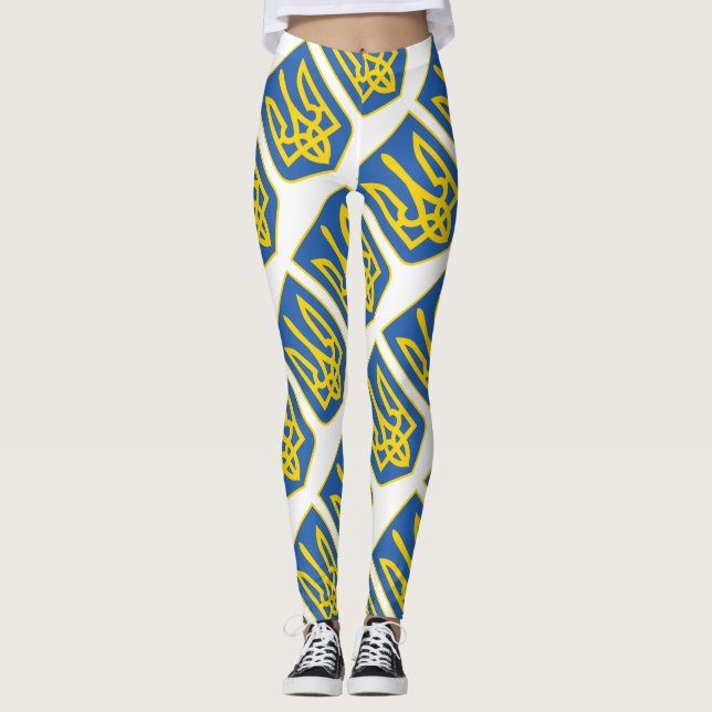 Ukraine Trident Leggings (Front)
