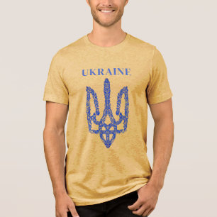 UKRAINE. Trident. Stand with Ukraine. T-Shirt Tri-Blend Shirt