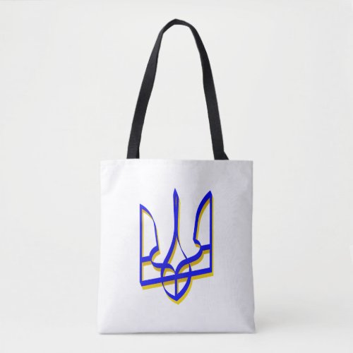 Ukraine Trident Stripe blue and yellow Tote Bag