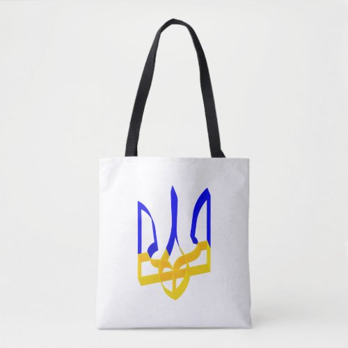 Ukraine Trident Stripe blue and yellow V3 Tote Bag