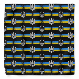 Ukraine Trident - Ukraine Flag Symbol Bandana
