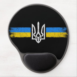 Ukraine Trident - Ukraine Flag Symbol Gel Mouse Pad