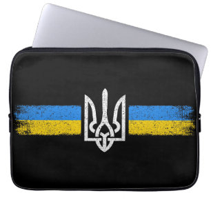 Ukraine Trident - Ukraine Flag Symbol Laptop Sleeve