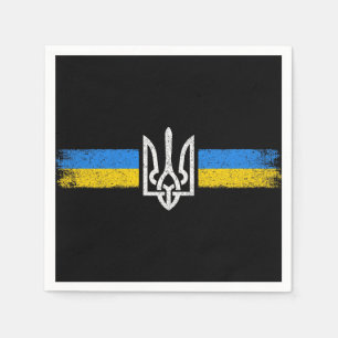 Ukraine Trident - Ukraine Flag Symbol Napkins