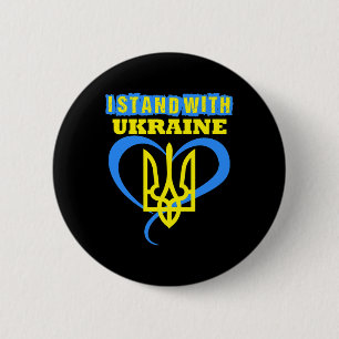 Ukraine Trident Ukraine Flag Ukrainian Flag Ukrain Button