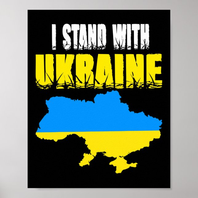 Ukraine Trident Ukraine Flag Ukrainian Flag Ukrain Poster (Front)