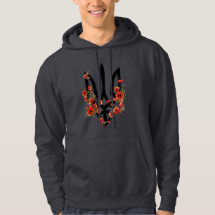 UKRAINE. Trident. Ukrainian Coat of Arms. T-Shirt Hoodie