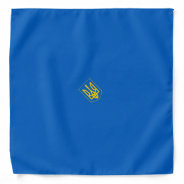Ukraine Trident Yellow On Blue Small Centred Bandana at Zazzle