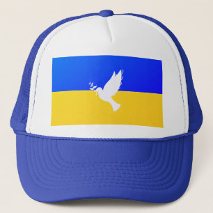 Ukraine Trucket Hats Peace Dove Support Freedom
