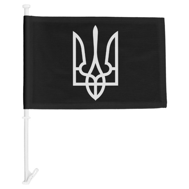 Ukraine Tryzub Car Flag (Front)