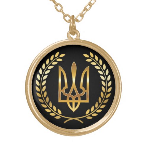 Ukraine Tryzub Golden Trident unisex Pendant