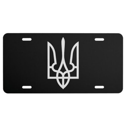 Ukraine Tryzub License Plate