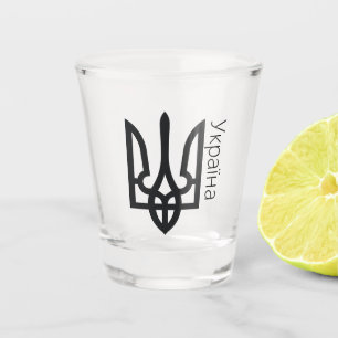 Ukraine Tryzub Shot Glass