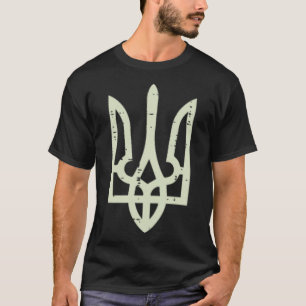 Ukraine Tryzub Symbol Pocket Ukraine Trident Men W T-Shirt