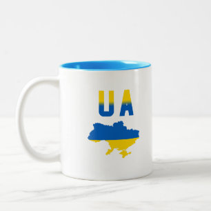 Ukraine Two-Tone Coffee Mug