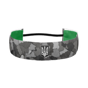 Ukraine & Ukraine Map Camouflage / Tryzub Headband