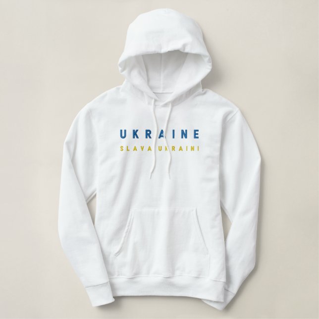 UKRAINE, Ukrained Embroidered Hoodie (Design Front)