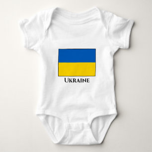 Ukraine (Ukrainian) Flag Baby Bodysuit