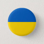 Ukraine (Ukrainian) Flag Button<br><div class="desc">Customizable World Flag Products - Please feel free to add your own text.</div>