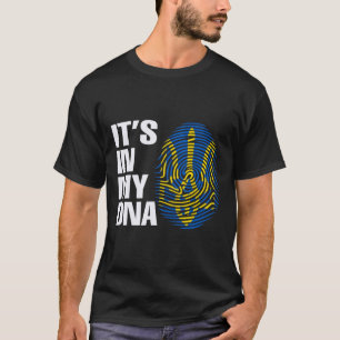 Ukraine Ukrainian Flag Coat Arms Ukraine Dna T-Shirt